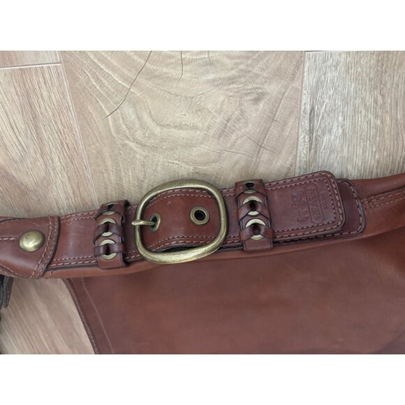 Coach Large Leather Shoulder Bag - Picture 7 of 9